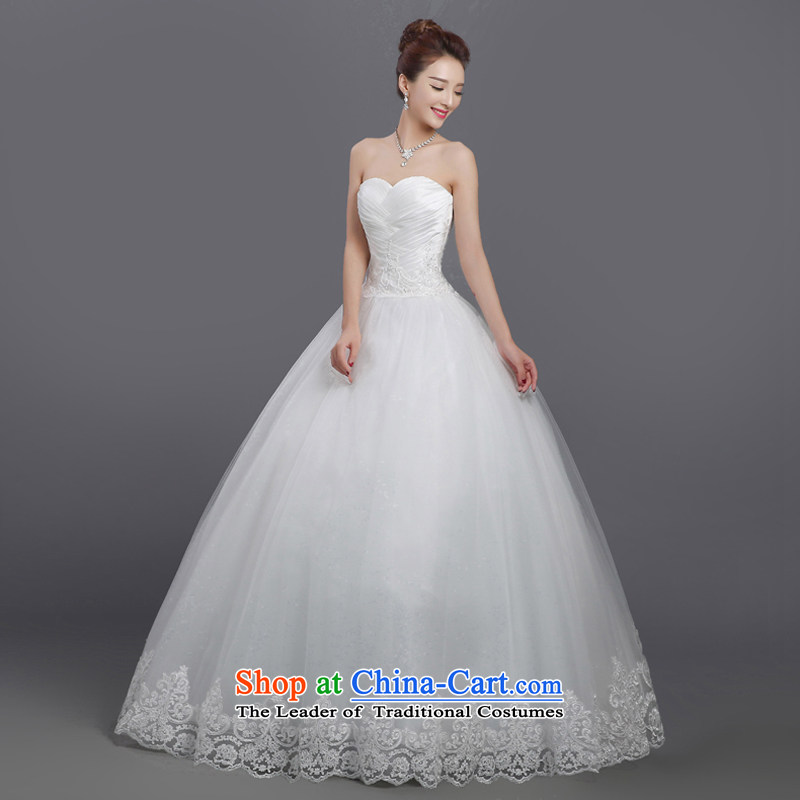 2015 new anointed chest long tail Korean large Sau San video thin marriages wedding dresses , L, in accordance with the white summer winter clothes varies with the , , , shopping on the Internet
