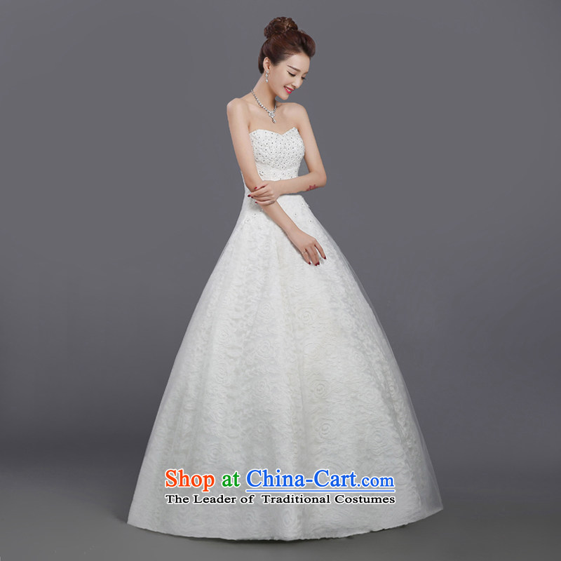 Wedding dresses 2015 Summer new Korean style with long tail chest marriages to align the large graphics thin Sau San autumn and winter white shirt with the adapter according to XXL, shopping on the Internet has been pressed.