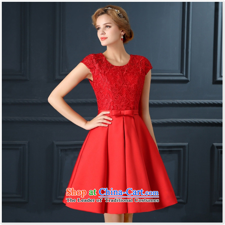 Red bridesmaid serving short of marriages wedding services annual dinner drink small dress new brute spirit 2015 Cabinet S picture, prices, brand platters! The elections are supplied in the national character of distribution, so action, buy now enjoy more preferential! As soon as possible.