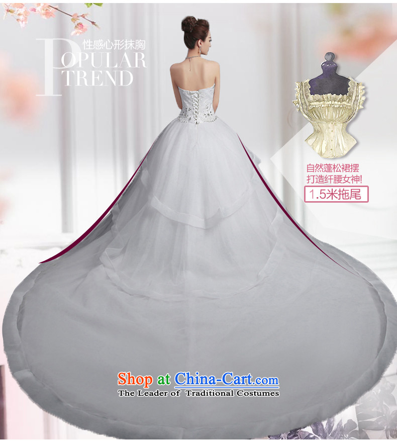 2015 WINTER new bride flowers wedding dresses long tail and chest Korean large Sau San, align the trailing white XS picture, prices, brand platters! The elections are supplied in the national character of distribution, so action, buy now enjoy more preferential! As soon as possible.