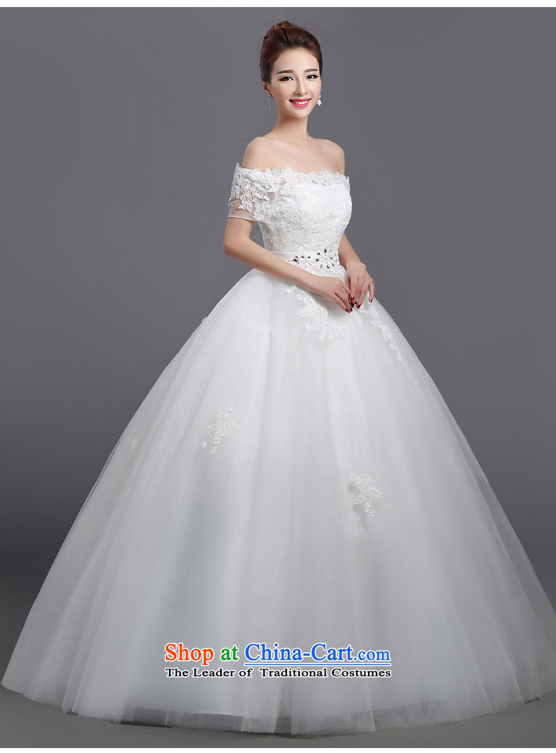 Purple Goblin bride wedding to straighten the shoulder of the Word 2015 graphics simple thin wedding dresses new autumn and winter pregnant women white pictures, price, the XS brand platters! The elections are supplied in the national character of distribution, so action, buy now enjoy more preferential! As soon as possible.