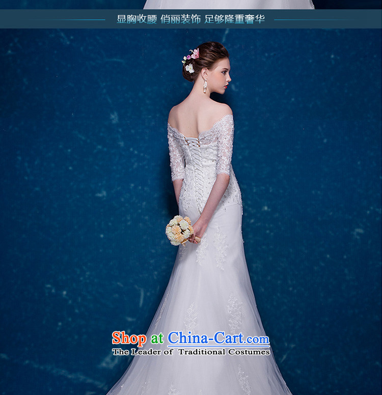 Beverly Ting crowsfoot wedding dresses 2015 New Fall in Korean word cuff shoulder tail wedding winter marriages Sau San white tailored picture, prices, brand platters! The elections are supplied in the national character of distribution, so action, buy now enjoy more preferential! As soon as possible.