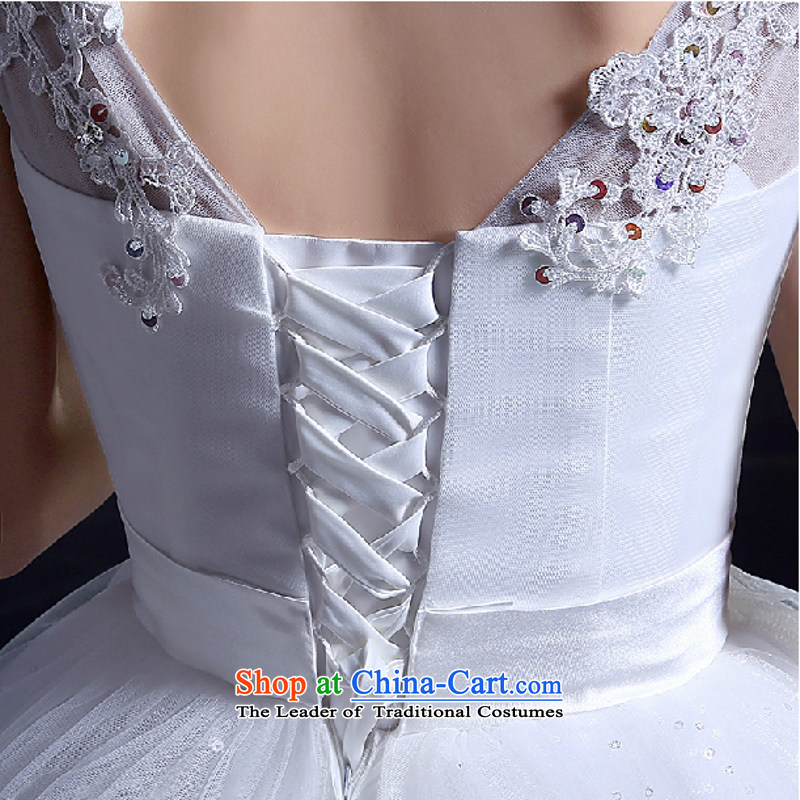 Yong-yeon and shoulders wedding dresses Korean align to bind with evening dresses 2015 autumn and winter new wedding video thin white quarter code XXL, Yong-yeon and shopping on the Internet has been pressed.