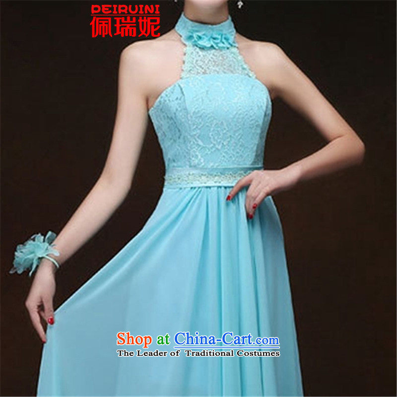 Pei, Connie 2015 New Women's Long Chest long dresses and dresses winter ice blue B M Perry, NI (PEIRUINI) , , , shopping on the Internet
