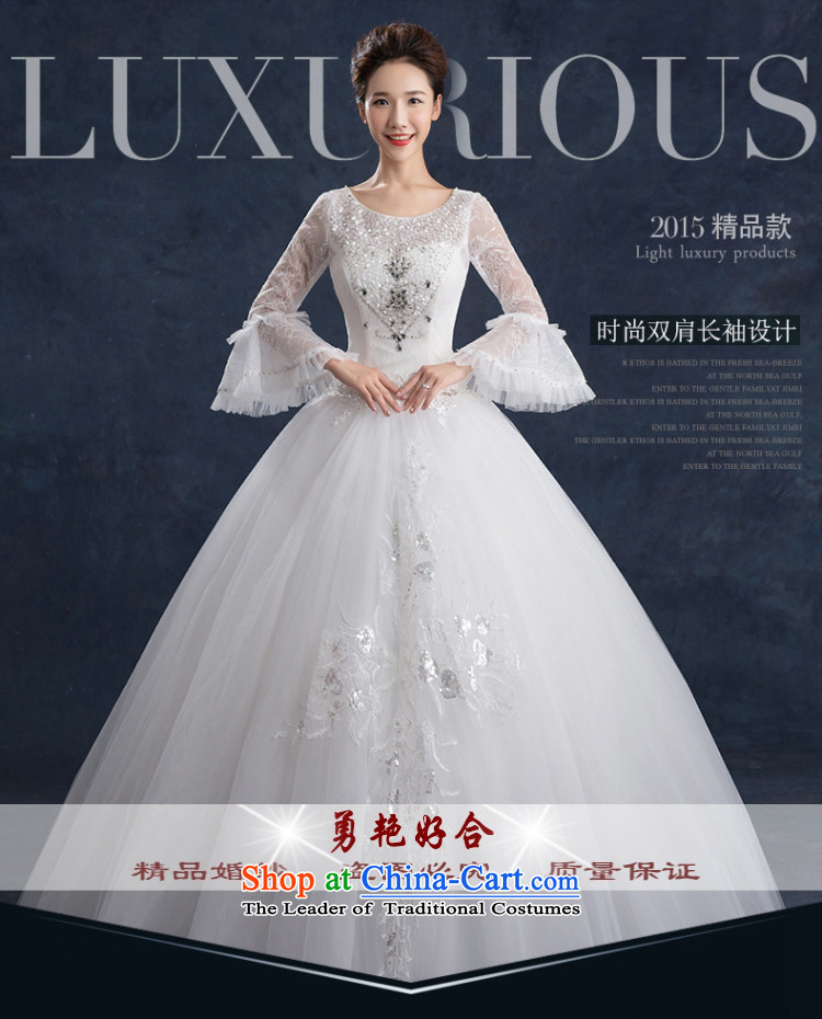 Yong-yeon and wedding dresses 2015 new autumn and winter won with minimalist bride large graphics to align the Sau San thin long-sleeved shoulders wedding made no size white returning picture, prices, brand platters! The elections are supplied in the national character of distribution, so action, buy now enjoy more preferential! As soon as possible.