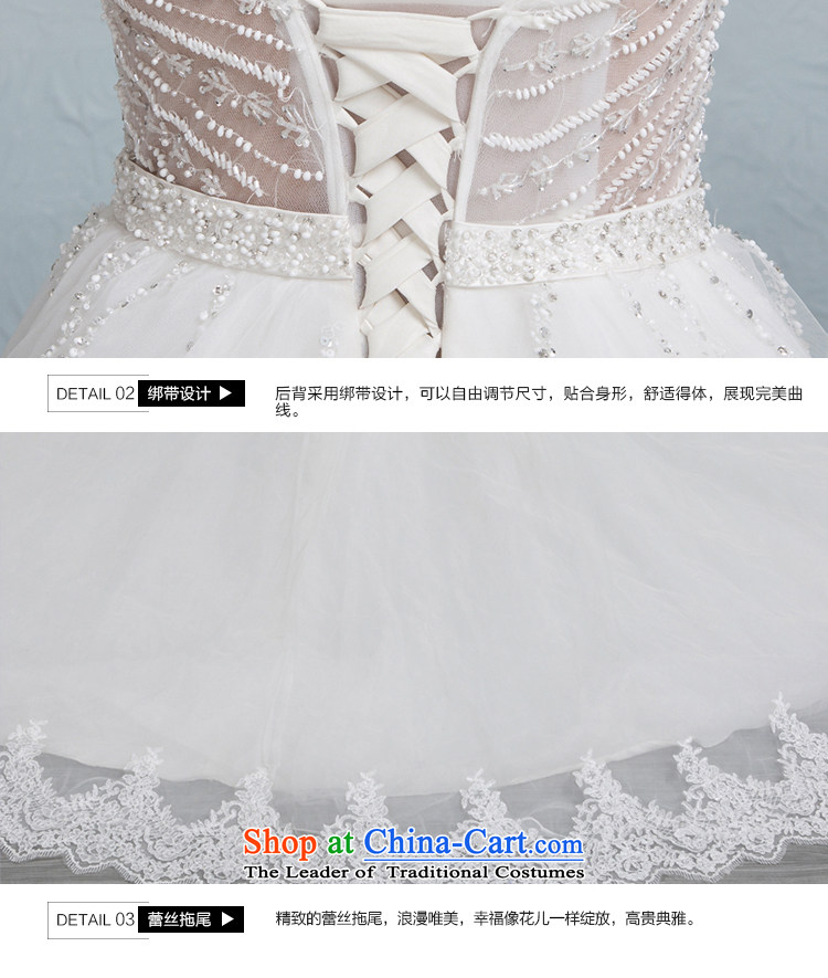 There is a mist of new wedding dresses shoulders small trailing lace bind bon bon skirt White 4 pictures, prices, brand platters! The elections are supplied in the national character of distribution, so action, buy now enjoy more preferential! As soon as possible.