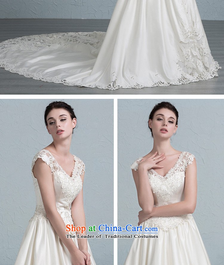 There is a new multimedia message ho wedding dress shoulders lace V-Neck small trailing white 8 pictures, prices, brand platters! The elections are supplied in the national character of distribution, so action, buy now enjoy more preferential! As soon as possible.