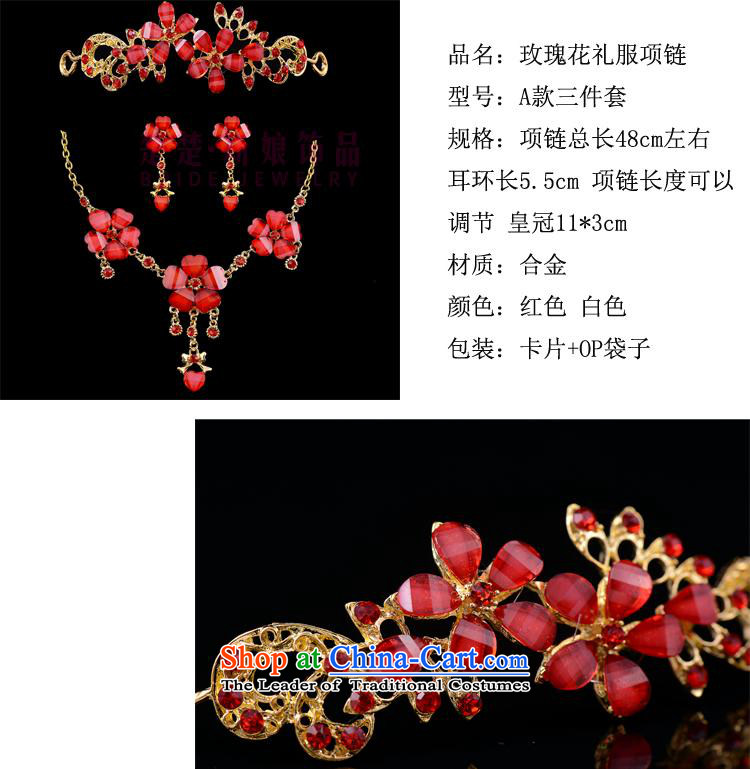 As brides head-dress, 3-piece set wedding accessories red water drilling wedding dress clothing accessories for toasting champagne classical necklace jewelry red kit picture, prices, brand platters! The elections are supplied in the national character of distribution, so action, buy now enjoy more preferential! As soon as possible.