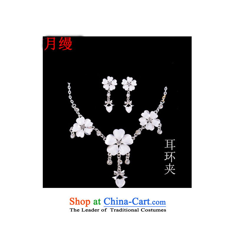 As brides head-dress, 3-piece set wedding accessories red water drilling wedding dress clothing accessories for toasting champagne classical necklace jewelry red kit, on risk has been pressed shopping on the Internet