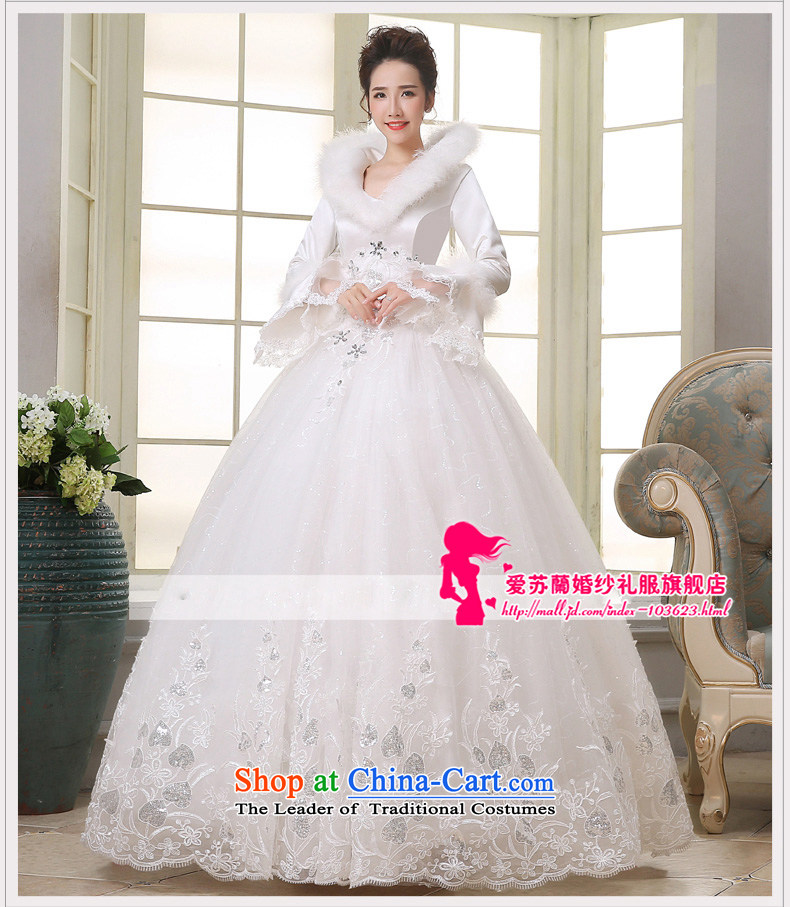 2015 new thick winter clothing wedding dresses marriages winter wedding long-sleeved winter, lace Sau San wedding pictures, price XL white, brand platters! The elections are supplied in the national character of distribution, so action, buy now enjoy more preferential! As soon as possible.