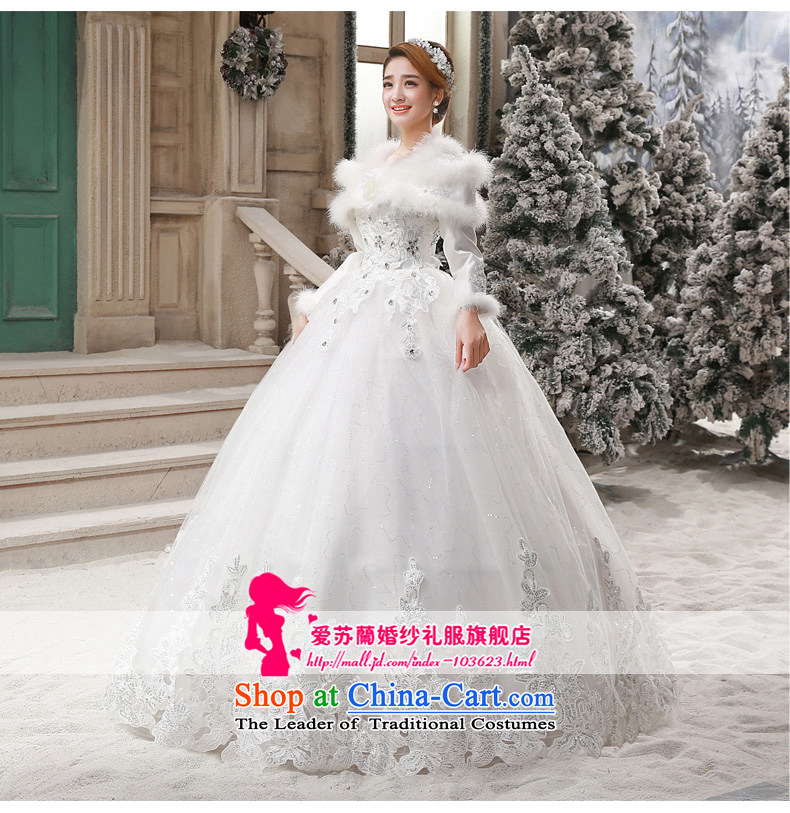 Winter 2015 new long tail wedding dresses Korean lace large graphics thin bride long-sleeved winter) thick white streak S picture, prices, brand platters! The elections are supplied in the national character of distribution, so action, buy now enjoy more preferential! As soon as possible.