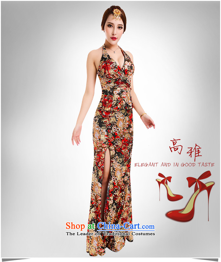 Optimize fruit shop summer sexy bell women's dresses cheongsam dress long bows sauna hotel work will leopard XL Photo, prices, brand platters! The elections are supplied in the national character of distribution, so action, buy now enjoy more preferential! As soon as possible.