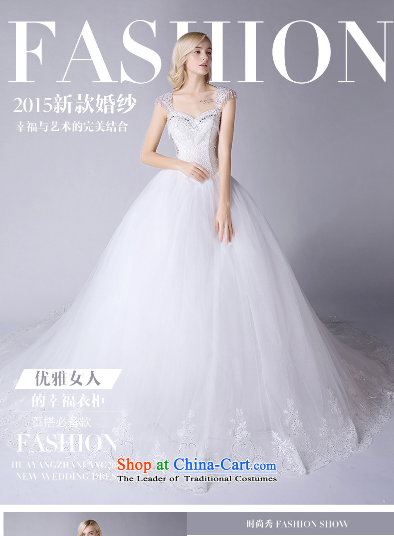 2015 Autumn bride new shoulders custom bride Sau San Korean video thin V-Neck Strap tail wedding dress bride manually set the drill wedding bride irrepressible replacing white alignment of the funds from the made-to-do not switch to picture, prices, brand platters! The elections are supplied in the national character of distribution, so action, buy now enjoy more preferential! As soon as possible.