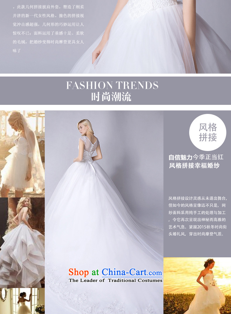2015 Autumn bride new shoulders custom bride Sau San Korean video thin V-Neck Strap tail wedding dress bride manually set the drill wedding bride irrepressible replacing white alignment of the funds from the made-to-do not switch to picture, prices, brand platters! The elections are supplied in the national character of distribution, so action, buy now enjoy more preferential! As soon as possible.