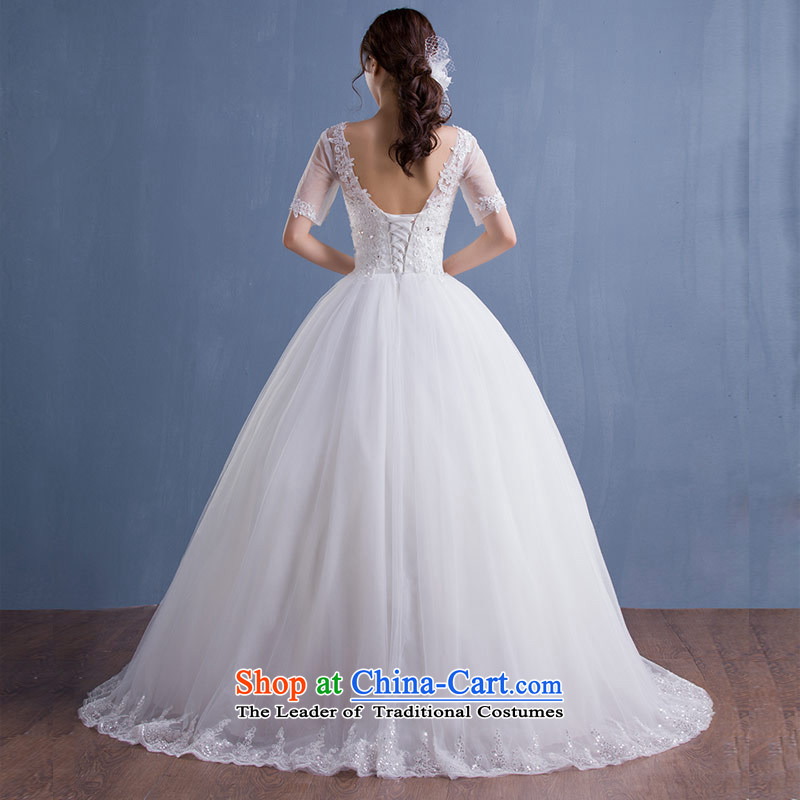 Love of the overcharged new Word 2015 Autumn white shoulder diamond lace align to bon bon straps graphics thin skirt wedding wedding dress female white S love of the overcharged shopping on the Internet has been pressed.