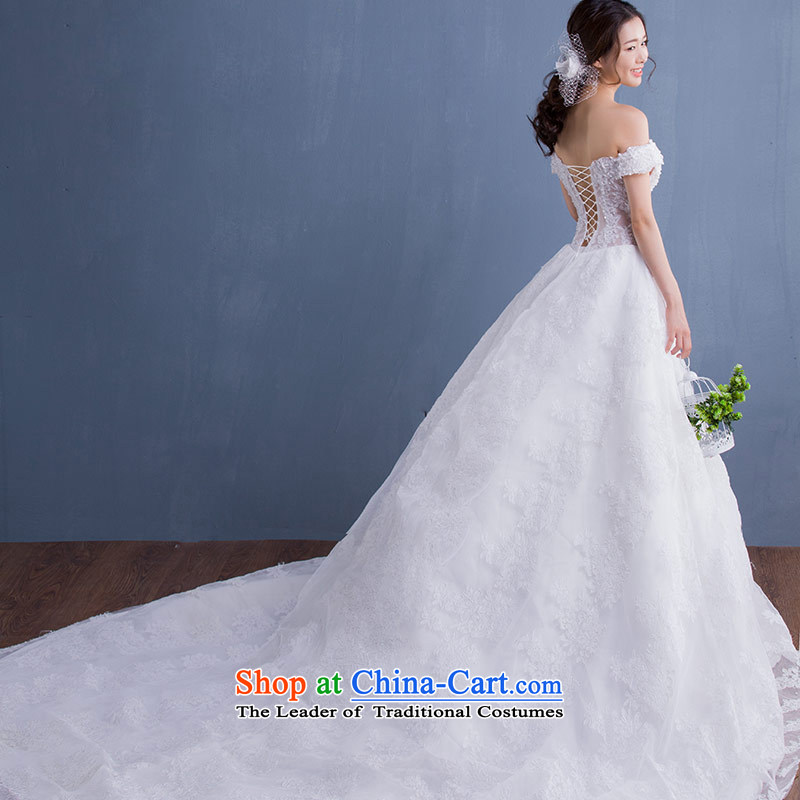 Love of the life of the new 2015 won a pearl nail elegant version field shoulder straps large white romantic tail bride wedding customised graphics thin white XS, love of the overcharged shopping on the Internet has been pressed.