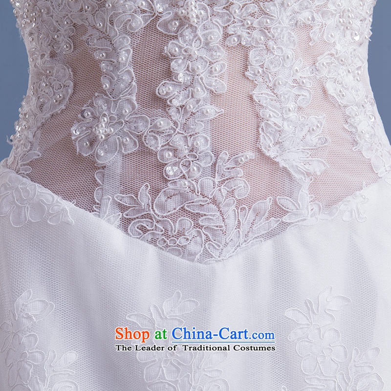 Love of the life of the new 2015 won a pearl nail elegant version field shoulder straps large white romantic tail bride wedding customised graphics thin white XS, love of the overcharged shopping on the Internet has been pressed.