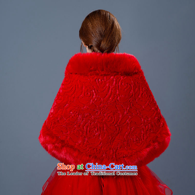 Seal the new president jiang wedding dress shawl winter marriages shawl bridesmaid gross shawl thick Warm White, Red Seal Jiang shopping on the Internet has been pressed.