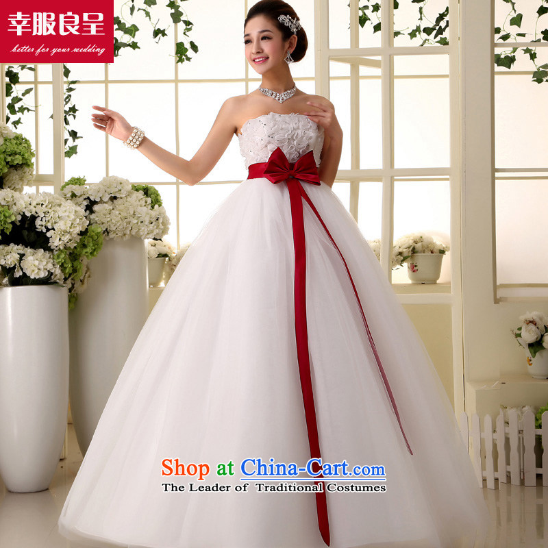 The privilege of serving-leung and chest wedding new 2015 Korean Top Loin of pregnant women wedding dresses princess large thick mm white 3XL, skirt the honor of Puntland services-leung , , , shopping on the Internet