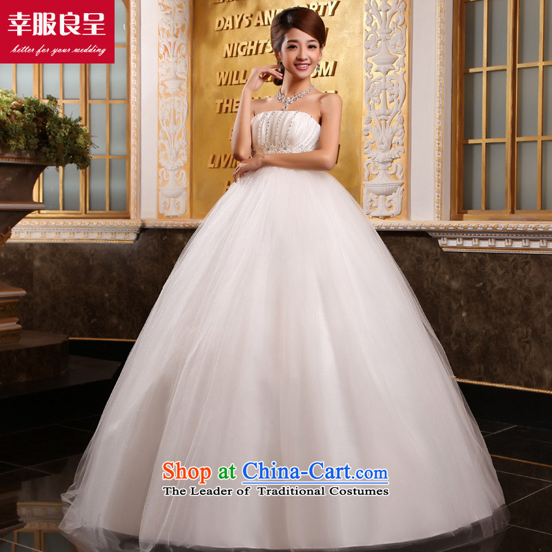The privilege of serving-leung and chest Wedding 2015 new bride wedding dress white Korean Top Loin of pregnant women to align the wedding dresses white 4XL, skirt the privilege of serving-leung , , , shopping on the Internet