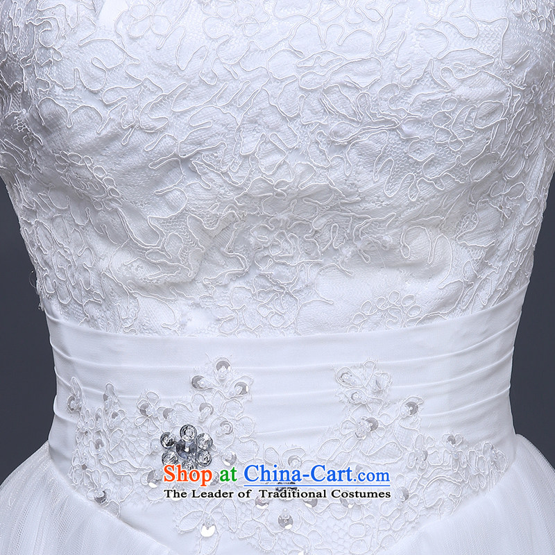 The Republika Srpska divas wedding dresses new stylish Korean 2015 wedding dress long tail bride anointed chest wedding water drill large number of nostalgia for the winter wedding advanced customization wedding white L, Republika Srpska (pnessa divas) ,
