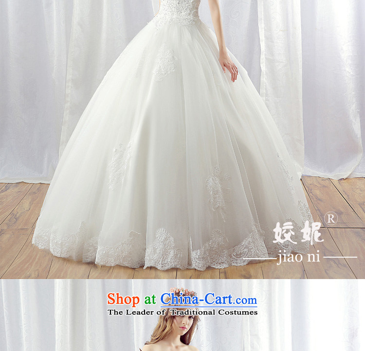 Each new JIAONI)U stephanie (Korean version of Word shoulder wedding bride wedding dress up manually wedding White Dzi Beads primary align to the word, for wedding photo White M, prices, brand platters! The elections are supplied in the national character of distribution, so action, buy now enjoy more preferential! As soon as possible.