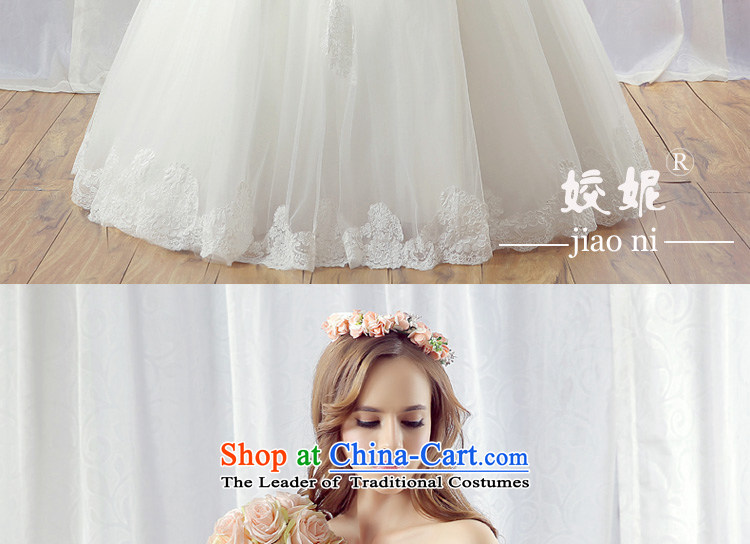 Each new JIAONI)U stephanie (Korean version of Word shoulder wedding bride wedding dress up manually wedding White Dzi Beads primary align to the word, for wedding photo White M, prices, brand platters! The elections are supplied in the national character of distribution, so action, buy now enjoy more preferential! As soon as possible.