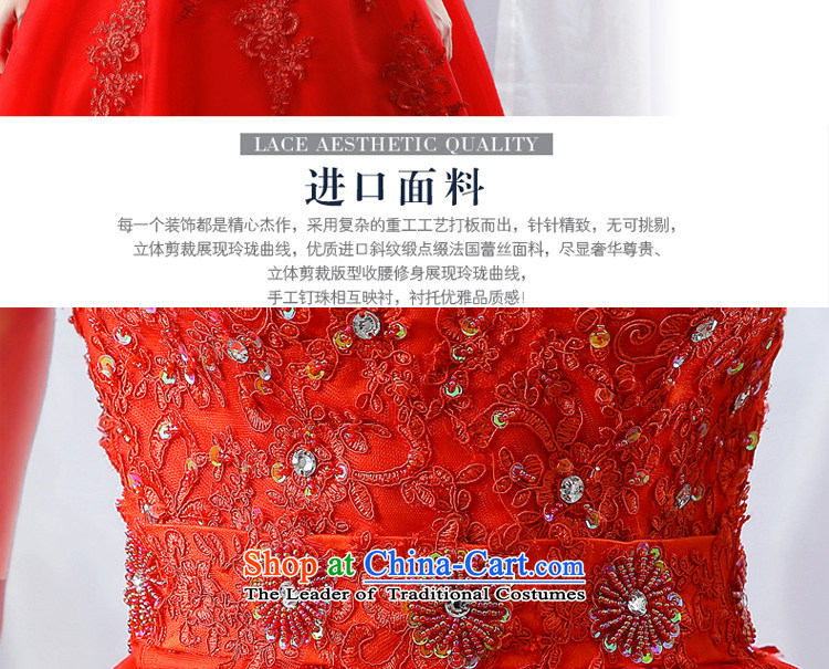 Stephanie (JIAONI every bride) red wedding dresses 2015 new word in the autumn shoulder larger cuff lace wedding to align the Korean minimalist red tailored does not allow for seven days, picture, prices, brand platters! The elections are supplied in the national character of distribution, so action, buy now enjoy more preferential! As soon as possible.