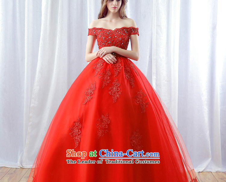 Stephanie (JIAONI every bride) red wedding dresses 2015 new word in the autumn shoulder larger cuff lace wedding to align the Korean minimalist red tailored does not allow for seven days, picture, prices, brand platters! The elections are supplied in the national character of distribution, so action, buy now enjoy more preferential! As soon as possible.