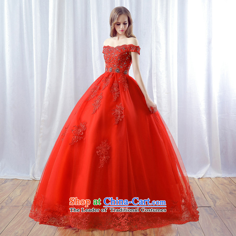 Stephanie (JIAONI every bride) red wedding dresses 2015 new word in the autumn shoulder larger cuff lace wedding to align the Korean minimalist red tailored does not allow for seven days, every JIAONI stephanie () , , , shopping on the Internet