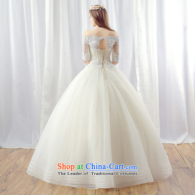 Stephanie (JIAONI)2015 every winter wedding dresses new Korean version of the word in the shoulder cuff to align the bride video thin large wedding light champagne color tailored does not allow for seven days, every JIAONI stephanie () , , , shopping on t