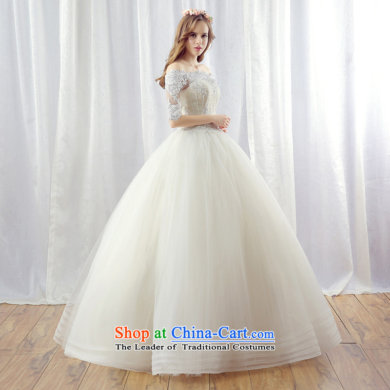 Stephanie (JIAONI)2015 every winter wedding dresses new Korean version of the word in the shoulder cuff to align the bride video thin large wedding light champagne color tailored does not allow for seven days, every JIAONI stephanie () , , , shopping on t