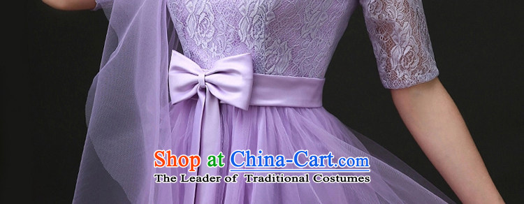 With a Chinese Dress spring and summer 2015 new bridesmaid service) bridesmaid skirt small dress bows service bridal dresses marriage evening dresses purple S picture, prices, brand platters! The elections are supplied in the national character of distribution, so action, buy now enjoy more preferential! As soon as possible.