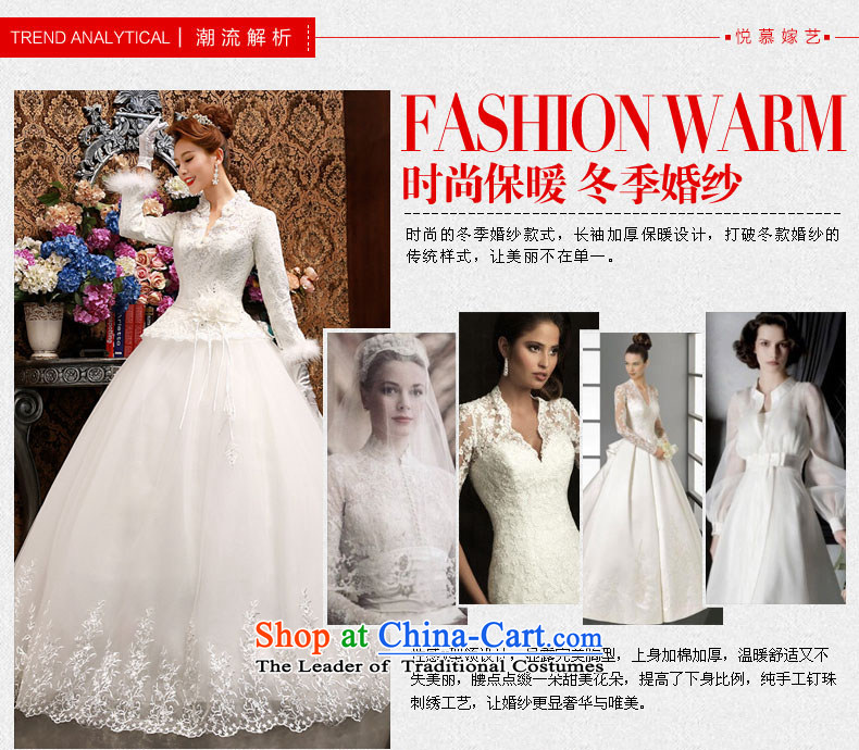 Wedding dress 2015 new winter wedding thick winter clothing bride to align the long-sleeved warm autumn and winter, Wedding White M pictures, prices, brand platters! The elections are supplied in the national character of distribution, so action, buy now enjoy more preferential! As soon as possible.