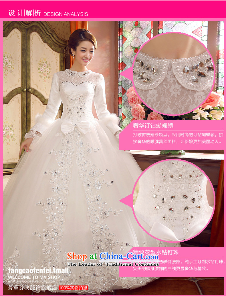 Autumn and winter wedding dresses 2015 Winter, new long-sleeved winter winter clothing marriages warm thick cotton white L Picture Plus, prices, brand platters! The elections are supplied in the national character of distribution, so action, buy now enjoy more preferential! As soon as possible.