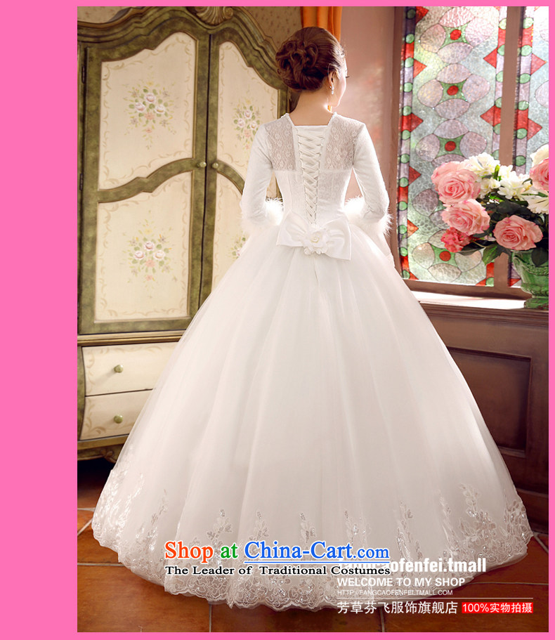 Autumn and winter wedding dresses 2015 Winter, new long-sleeved winter winter clothing marriages warm thick cotton white L Picture Plus, prices, brand platters! The elections are supplied in the national character of distribution, so action, buy now enjoy more preferential! As soon as possible.