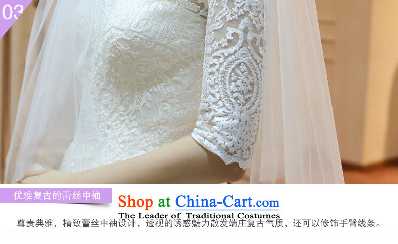Maximum tail wedding dresses married women 2015 wedding lace palace high-end wedding word shoulder lace long-sleeved winter new graphics thin tail Sau San, 1.5 M L code picture, prices, brand platters! The elections are supplied in the national character of distribution, so action, buy now enjoy more preferential! As soon as possible.