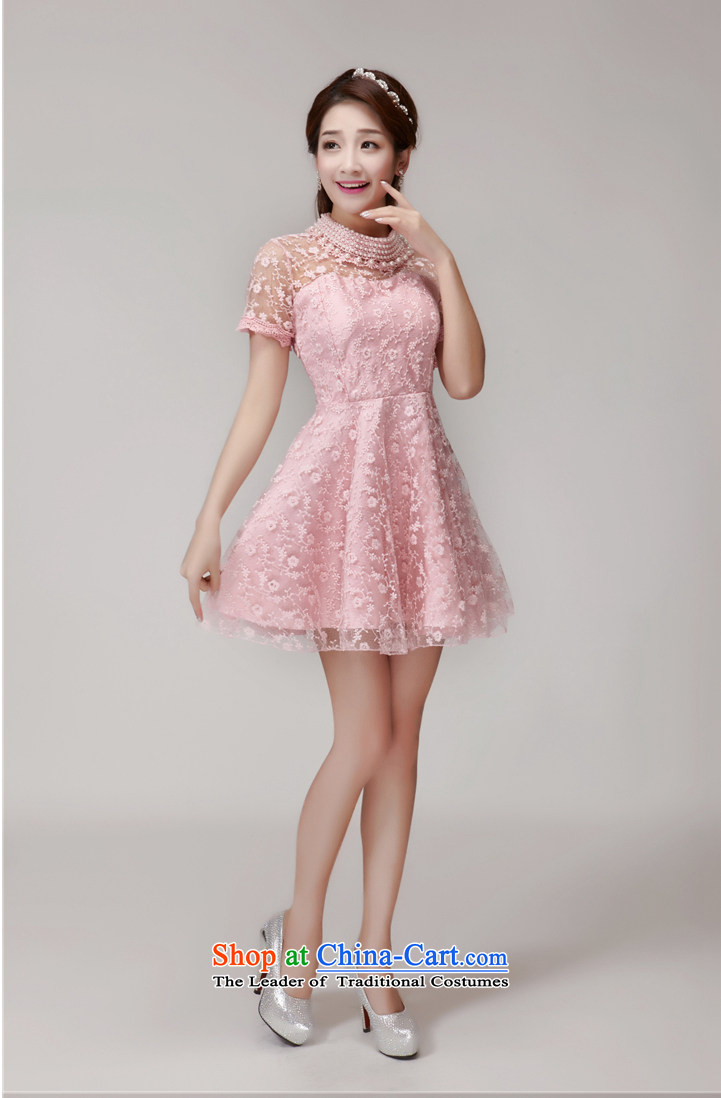 Ancient energy bridesmaid dresses 2015 autumn and winter skirt nail Pearl Pearl Lace Embroidery collar engraving small incense wind bon bon dresses and sisters bows dress apricot L photo, prices, brand platters! The elections are supplied in the national character of distribution, so action, buy now enjoy more preferential! As soon as possible.