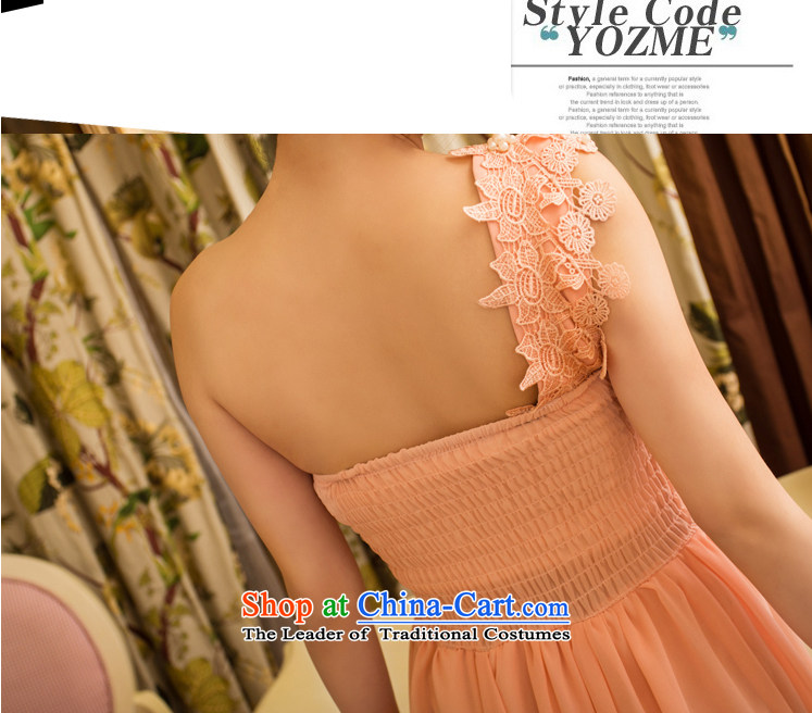 Ancient energy bridesmaid sister replace 2015 autumn and winter new sweet temperament OL banquet bridesmaid marriage Beveled Shoulder dresses female long skirt bows dress White M picture, prices, brand platters! The elections are supplied in the national character of distribution, so action, buy now enjoy more preferential! As soon as possible.