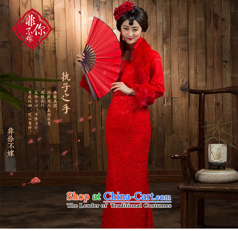 You do not marry non-bride bows services red qipao new 2015 autumn and winter long-sleeved long skirt wedding dress bride red S picture, prices, brand platters! The elections are supplied in the national character of distribution, so action, buy now enjoy more preferential! As soon as possible.