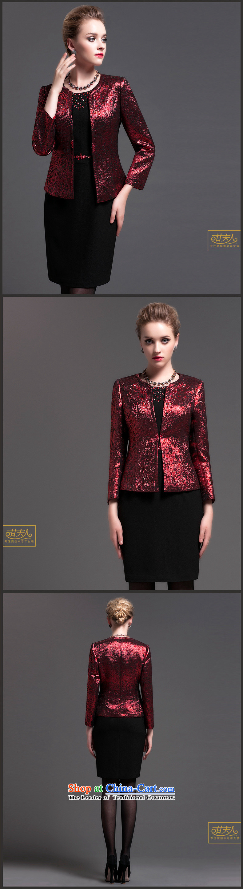 The Hong Sa 2015 New Economy two kits dresses in older dresses temperament Sau San larger women's mother boxed kit burgundy 2XL code picture, prices, brand platters! The elections are supplied in the national character of distribution, so action, buy now enjoy more preferential! As soon as possible.