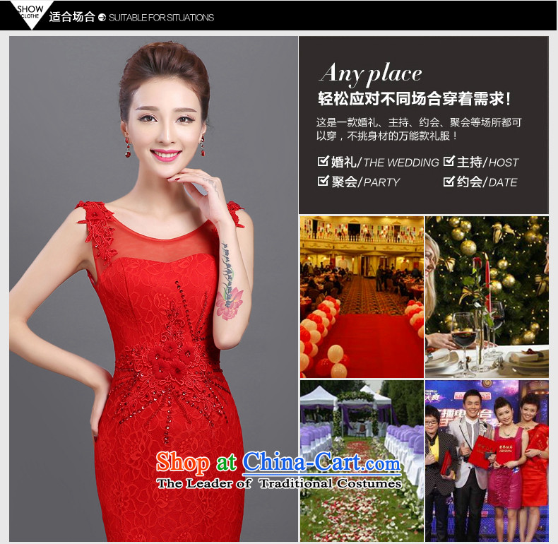 2015 Autumn and winter new red wedding dress long Sau San hostess evening dress Bridal Services Red xxl toasting champagne picture, prices, brand platters! The elections are supplied in the national character of distribution, so action, buy now enjoy more preferential! As soon as possible.