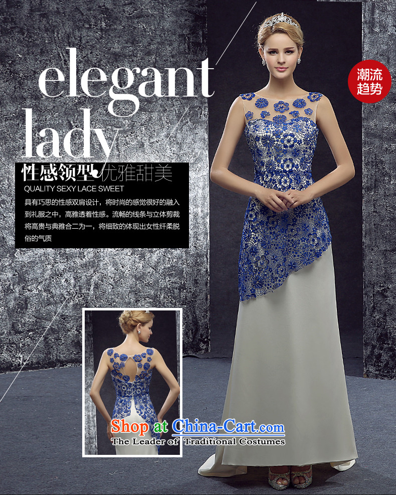 7 7 color tone 2015 evening dresses long crowsfoot Sau San slotted shoulder under the auspices of marriage banquet service bridal dresses L066 toasting champagne blue L picture, prices, brand platters! The elections are supplied in the national character of distribution, so action, buy now enjoy more preferential! As soon as possible.