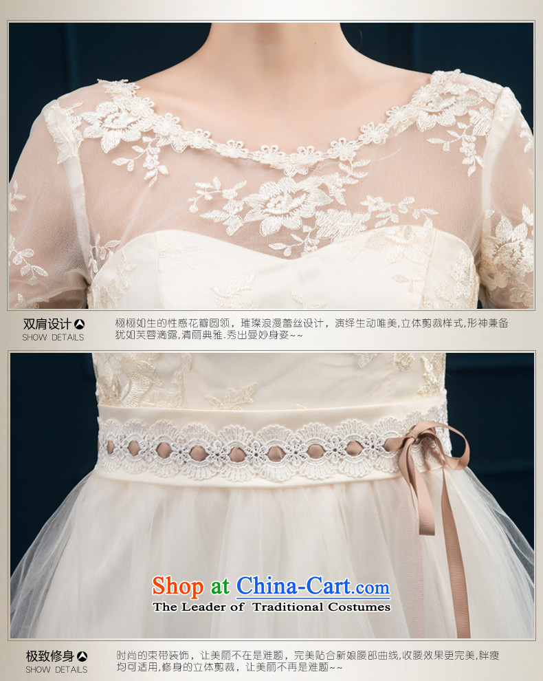Pure Love bamboo yarn bridesmaid Wedding Dress Short of mission bridesmaid service banquet skirt the new 2015 champagne color in the elegant dresses Cuff 607 champagne color tailored customer service contact pictures, prices, brand platters! The elections are supplied in the national character of distribution, so action, buy now enjoy more preferential! As soon as possible.