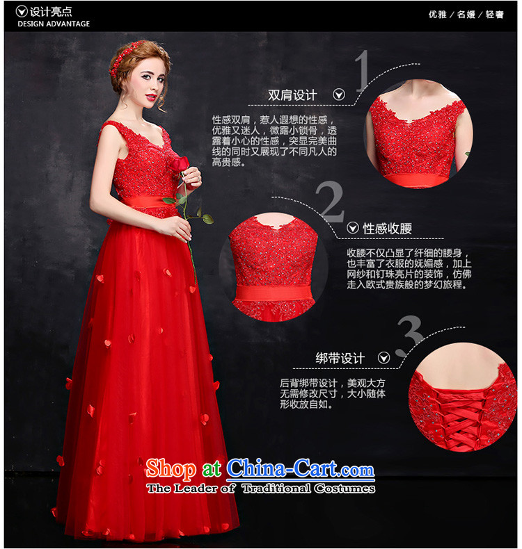 Seal Kit 2015 Winter Jiang bows Korean new bride wedding dress red lace-shoulder length) V-Neck Strap evening dresses dresses female pink tailored picture, prices, brand platters! The elections are supplied in the national character of distribution, so action, buy now enjoy more preferential! As soon as possible.