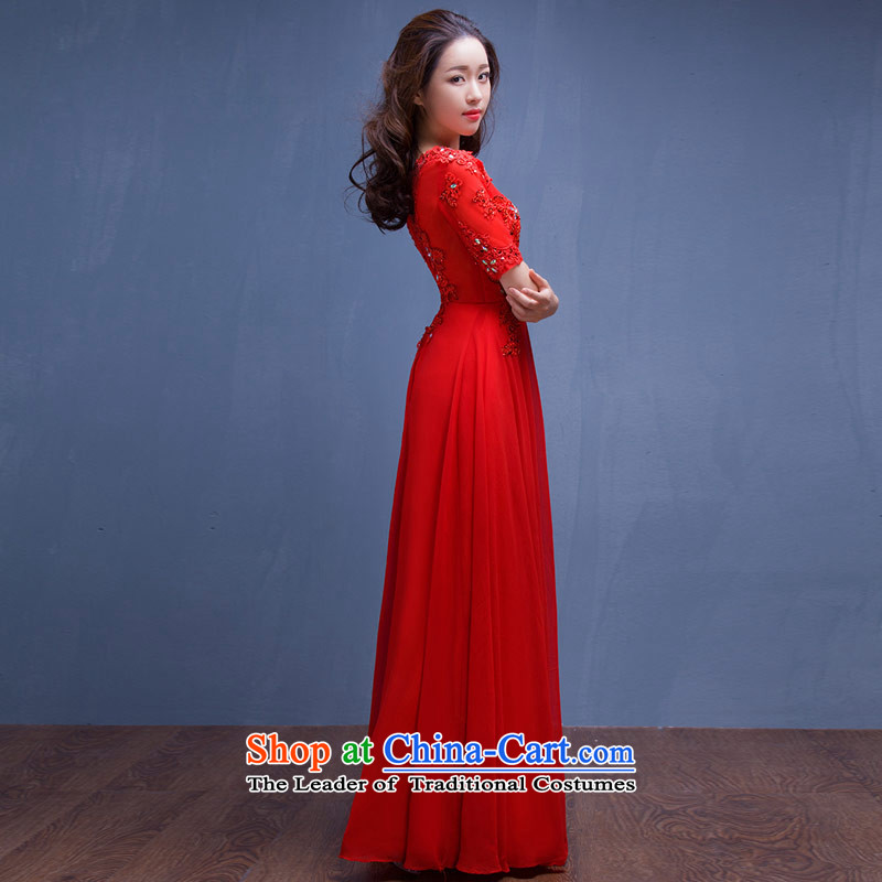 Love of the overcharged by 2015 new red dress, the betrothal evening dresses long-sleeved pregnant women for larger autumn and winter, Bridal Services Female Red S bows love of the overcharged shopping on the Internet has been pressed.
