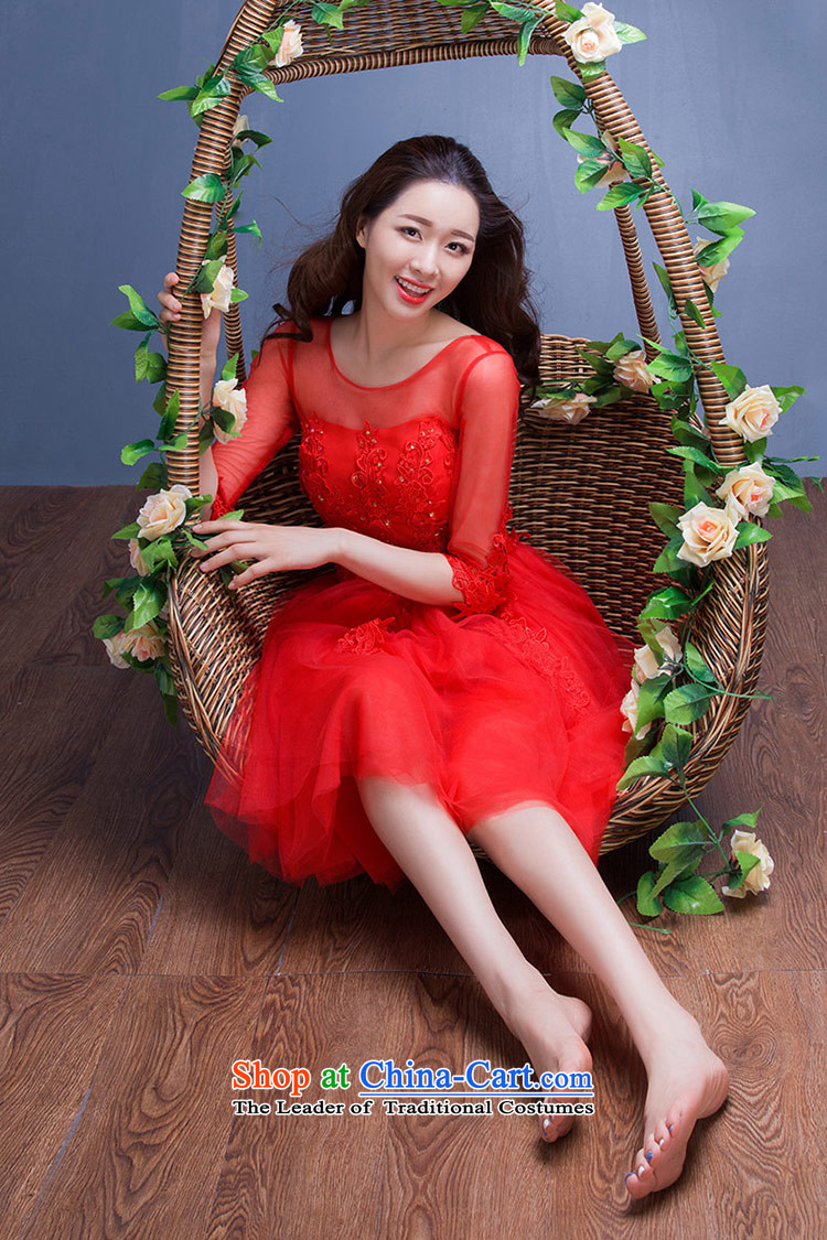 Love of the overcharged  by 2015 new wedding marriage summer short of pregnant women big red dress code bride dress winter clothing female red bows L picture, prices, brand platters! The elections are supplied in the national character of distribution, so action, buy now enjoy more preferential! As soon as possible.