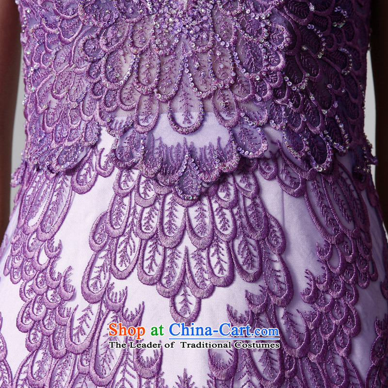 Cisco's western dress dress with female Long Purple luxury retro palace dress deep V exhibition will chair the dress autumn 80419 purple , L, Cisco (siduo) , , , shopping on the Internet