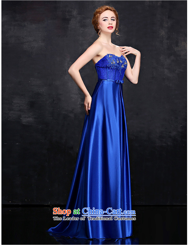 Seal Jiang evening dresses 2015 winter bridesmaid dress wedding dresses and chest bows red blue long gown Sau San video thin blue B) Female dress XL Photo, prices, brand platters! The elections are supplied in the national character of distribution, so action, buy now enjoy more preferential! As soon as possible.