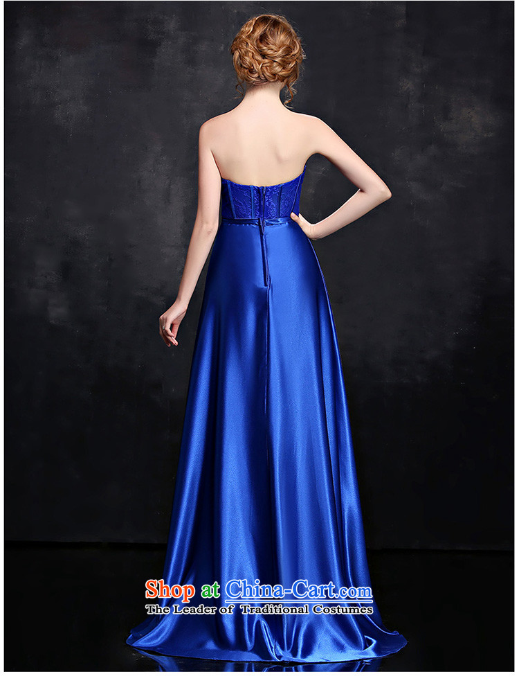 Seal Jiang evening dresses 2015 winter bridesmaid dress wedding dresses and chest bows red blue long gown Sau San video thin blue B) Female dress XL Photo, prices, brand platters! The elections are supplied in the national character of distribution, so action, buy now enjoy more preferential! As soon as possible.